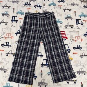 NWT Janie and Jack Navy Plaid Trousers 4T